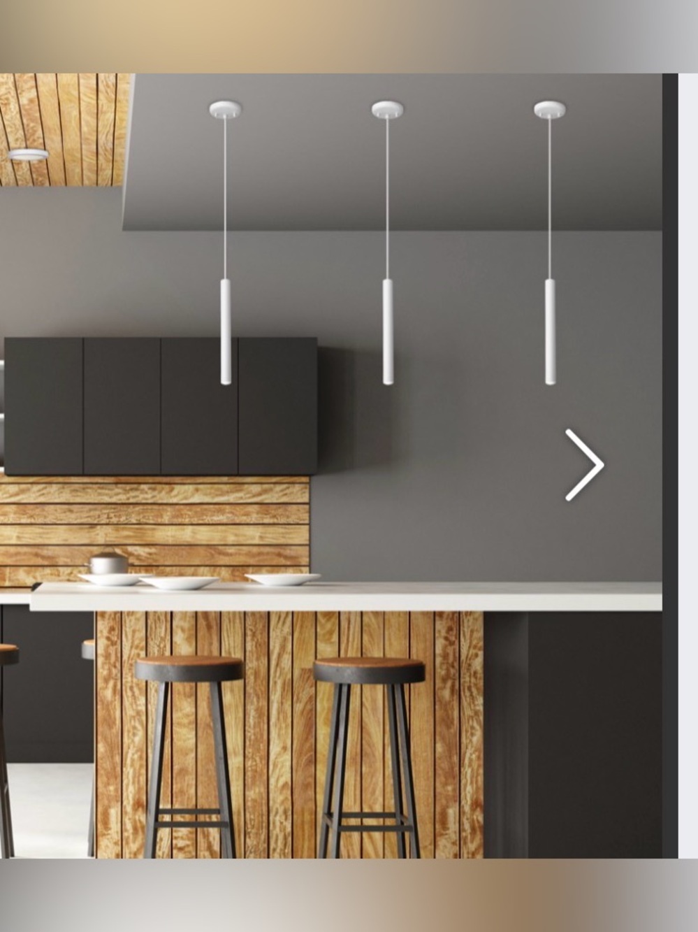 Ceiling Pendant Light Access Lighting Pipeline 1-Light Matte White Tubed LED